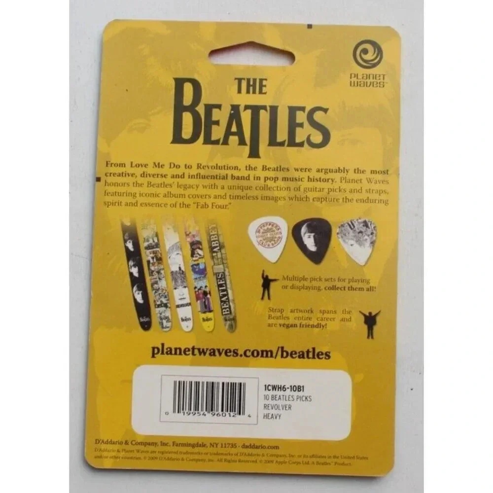 SEALED 10 Pkg The Beatles Revolver Classic Rock Band Guitar Picks Pick - Picture 2 of 2